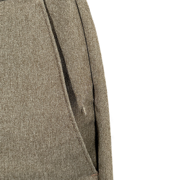 Vintage Levis Pants Mens 36x33 Brown Dress Action Slacks Disco Creased Talon 70s - Picture 8 of 11